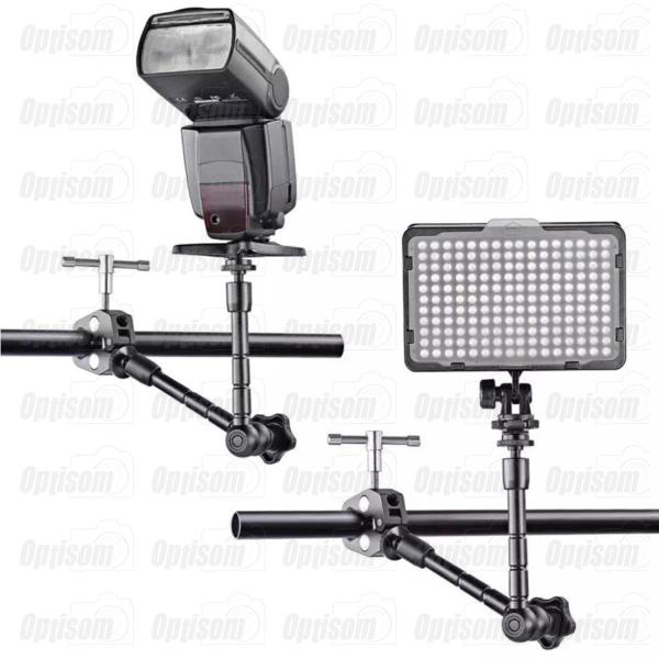 Clamp Garra Braçadeira Com Braço Articulado Magic Arm 11" Para Monitor Led Microfone - greika Imagem de Clamp Garra Braçadeira Com Braço Articulado Magic Arm 11" Para Monitor Led Microfone