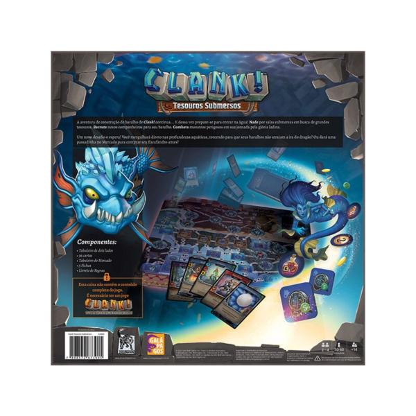 Imagem de Clank!: Tesouros Submersos (Expansão) - Galápagos