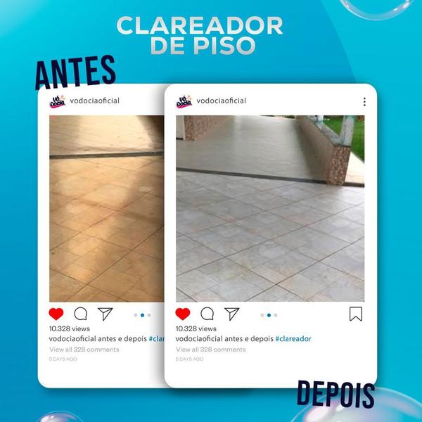 Clareador De Pisos Vó Docia 5 Litros Para Azulejos Esmaltado - vodocia Imagem de Clareador De Pisos Vó Docia 5 Litros Para Azulejos Esmaltado
