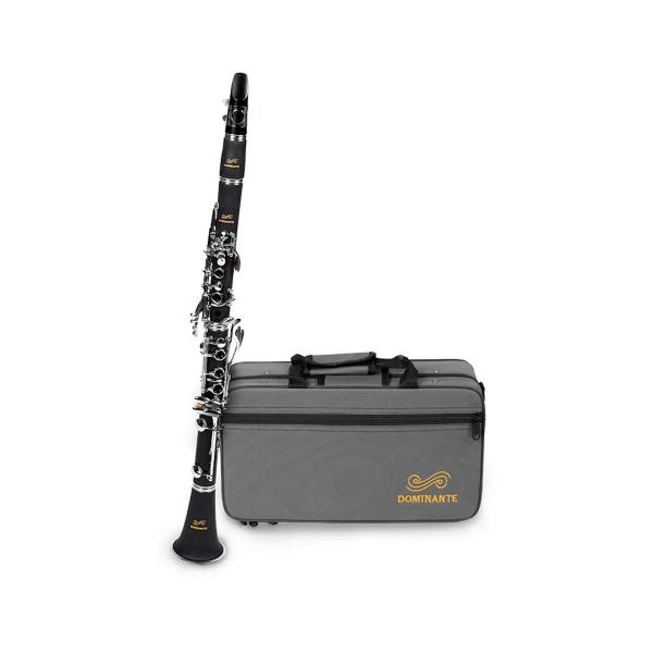 Imagem de Clarinete Baquelite Em Bb Com 17 Chaves Prateadas 16463 - Dominante