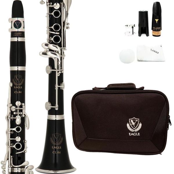 Imagem de Clarinete Eagle CL04 Sib 17 Chaves Com Estojo