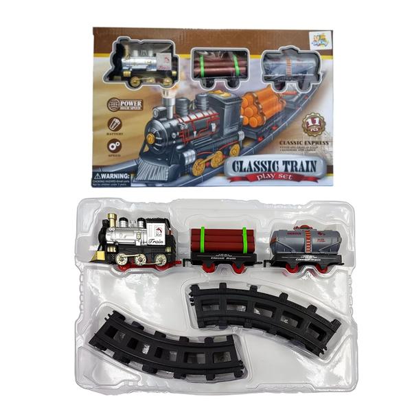 Imagem de Classic Train Play Set c/ 11 Peças - Toy King