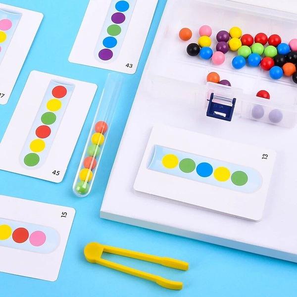 Imagem de Classificação de cores de roupas de brinquedo educacional Wokex Montessori