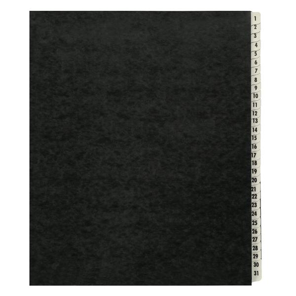 Imagem de Classificador de arquivos de mesa Amazon Basics 1-31 Daily tamanho carta preto