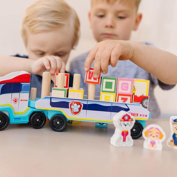 Imagem de Classifique e empilhe o caminhão Toy Melissa & Doug PAW Patrol ABC