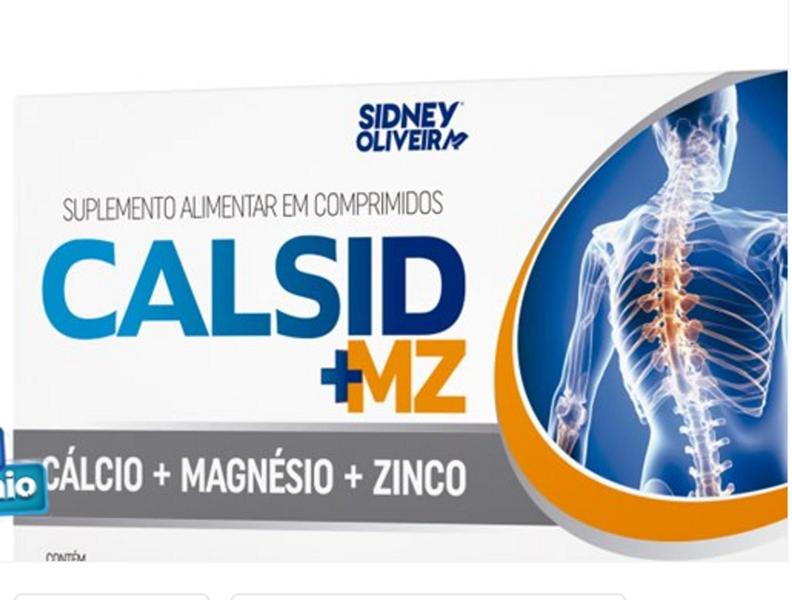 Imagem de Clcio  magnsio  zinco calsid  mz 20 comprimidos importado sidney oliveira