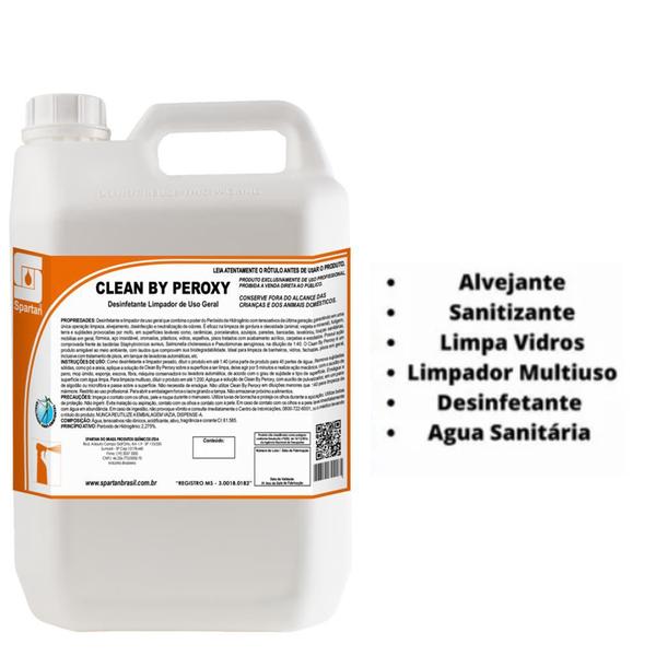 Clean By Peroxy Detergente P/ Limpeza Geral Concentrado 5L - SPARTAN Imagem de Clean By Peroxy Detergente P/ Limpeza Geral Concentrado 5L