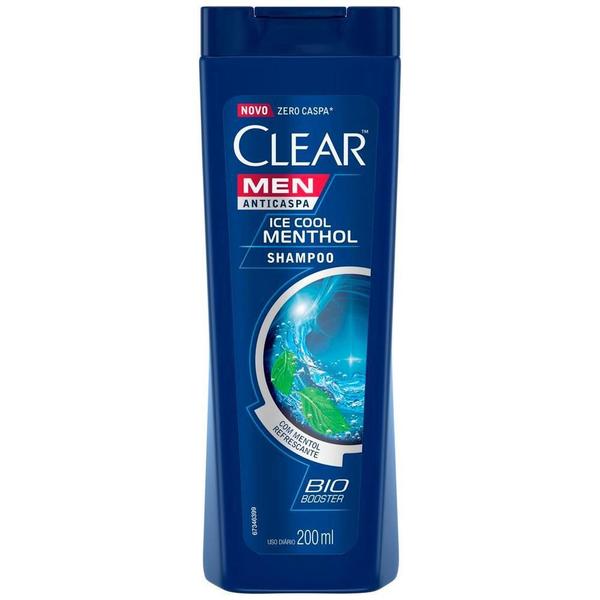 Imagem de Clear men shampoo anticaspa ice cool menthol com 200ml 