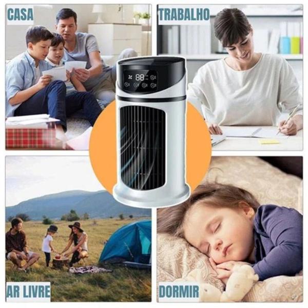 Imagem de Clima Fresco: Ventilador de Pulverização Portátil!