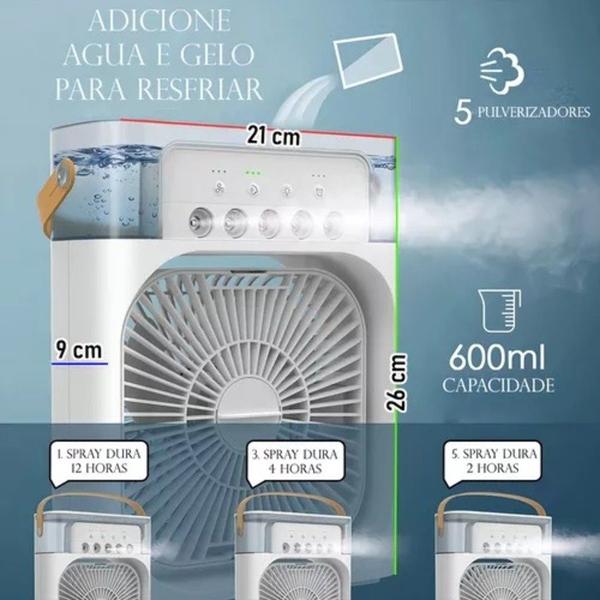 Imagem de Climatização eficiente com ventilador portátil de design moderno