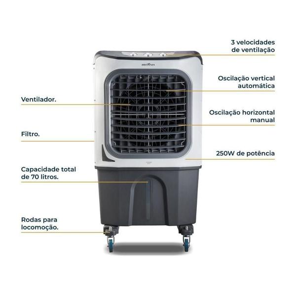 Imagem de Climatizador Britânia Frio 70L BCL70 Branco Com Cinza 127V