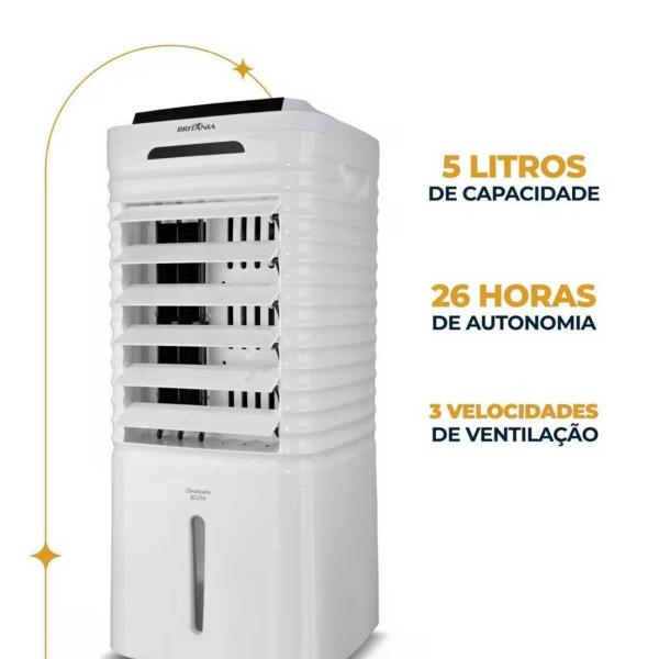 Imagem de Climatizador de Ar 4 em 1 Britânia 5 Litros 80W BCL05A 220V