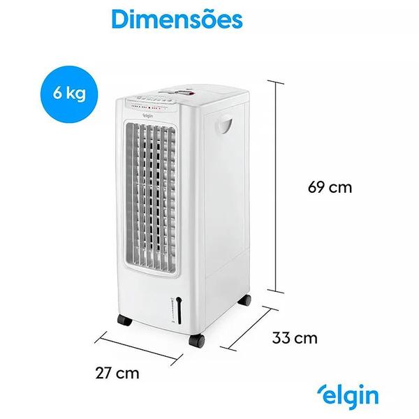 Imagem de Climatizador de Ar 7,5 Litros Controle Remoto Climatiza Ventila e Ioniza 127V Elgin