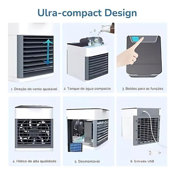 Imagem de Climatizador de Ar com Compartimento para Água e Gelo: Conforto Máximo