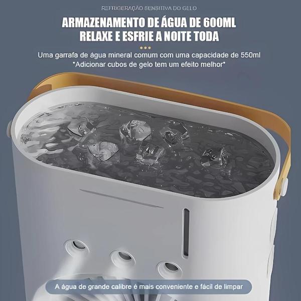 Imagem de Climatizador de Ar com Funções de Resfriar, Umidificar e Ventilar