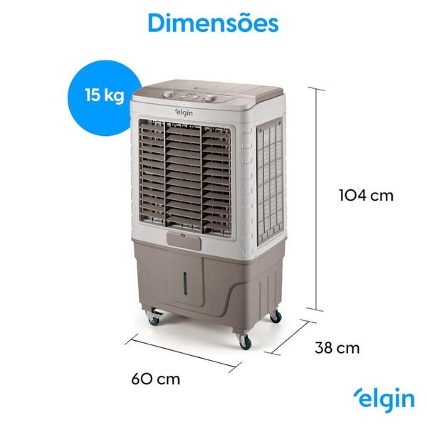 Imagem de Climatizador de ar evaporativo portátil 177 Watts 65L 60m² - Big Air Elgin - Elgin