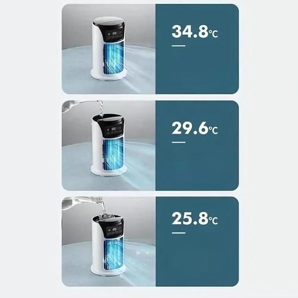 Imagem de Climatizador De Ar Mini Com Reservatório Gelo E Água Bivolt