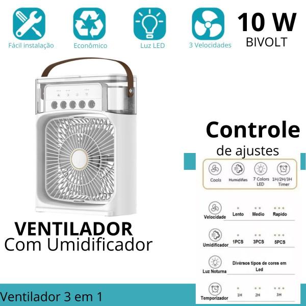 Imagem de Climatizador de Ar Portátil com Resfriamento Instantâneo Premium