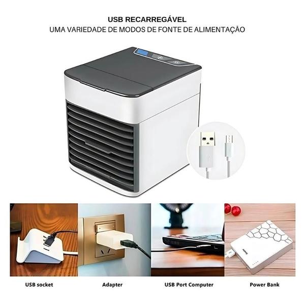 Imagem de Climatizador E Umidificador Portátil Branco: Ideal Seu