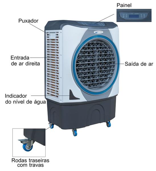 Imagem de Climatizador Evaporativo Digital 45 Litros Portátil