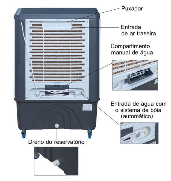 Imagem de Climatizador Evaporativo Digital 45 Litros Portátil