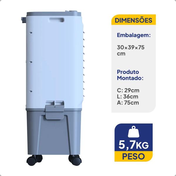 Imagem de Climatizador Evaporativo Portátil 16 Litros Ventisol CLIN 16 BR/CZ 220V