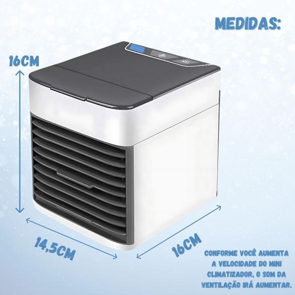 Imagem de Climatizador Portátil 3 Velocidades Branco cooler umidificador