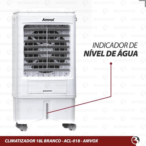 Imagem de Climatizador Ventilador Umidificador Ar Portatil 18L Amvox