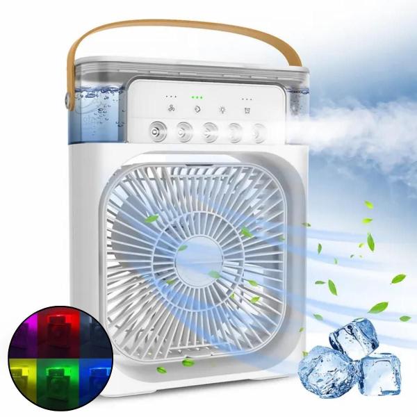 Imagem de Climatizador Ventilador Umidificador Branco 600ml 3 Veloc.