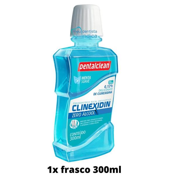 Imagem de Clinexidin 0,12%  Enxaguatório Antisséptico c/ Clorexidina  Zero Álcool 300ml