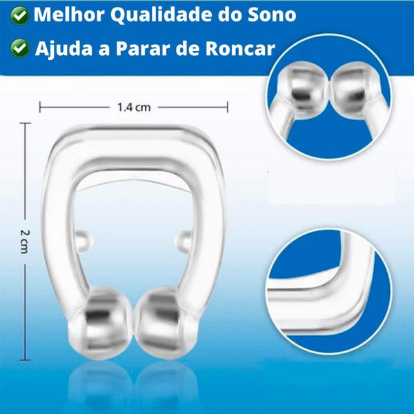 Imagem de Clip Dilatador Nasal De Silicone Magnético Antironco e Apneia + Case