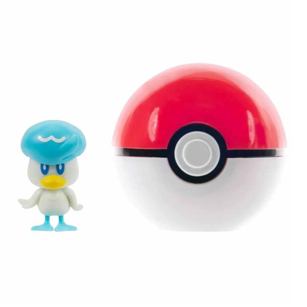 Imagem de Clip N Go Poke Bola e Figura Pokemon Quaxly E Poke Ball