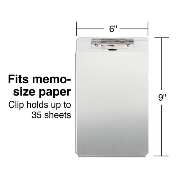 Imagem de Clipboard Staples Memo Aluminium Storage Silver, pacote com 2