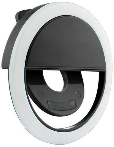 Imagem de Clipe Anel Selfie Ring Light Flash Celular Universal - Preto