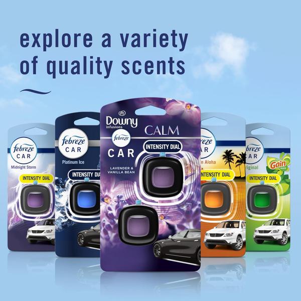 Imagem de Clipe de ventilação para carro Febreze Downy Calm Scent, 2 unidades, 4 ml no total