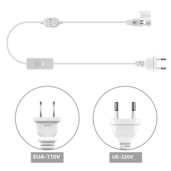 Imagem de Clipe para Fita de LED com Plug UE e EUA - 220V/110V - Tecnologia COB