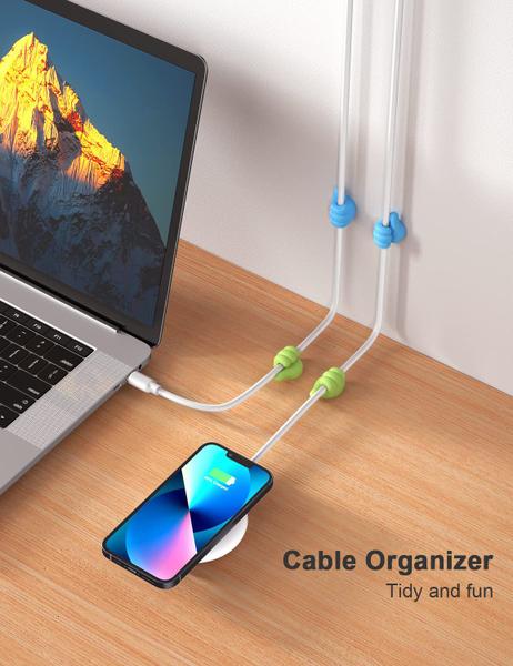 Imagem de Clipes de cabo ItoLeeve Thumb Cord Suportes 12 unidades de silicone