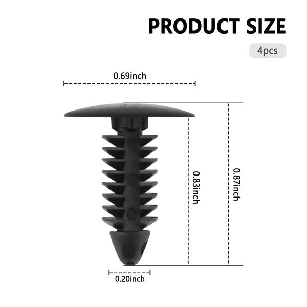 Imagem de Clipes de carro Push in Rivets para protetor de pára-choque/forro de pára-choque