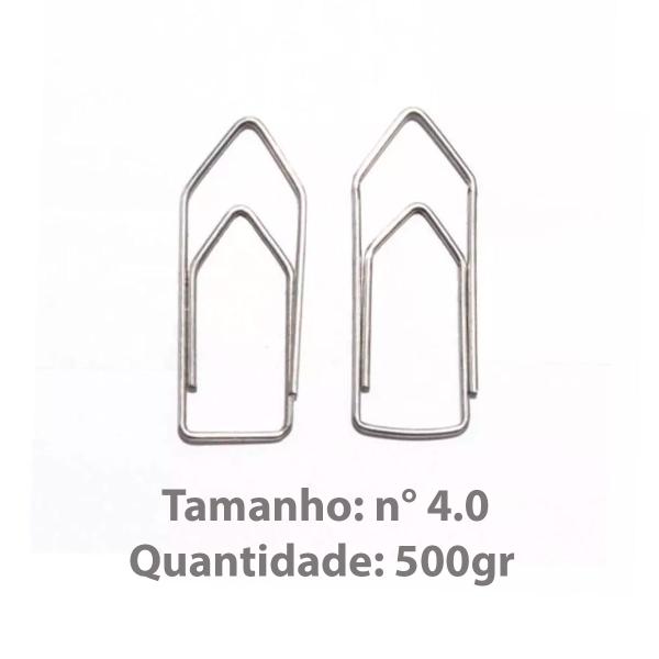 Imagem de Clips de Papel Galvanizado nº 4.0 BRW caixa com 500gr