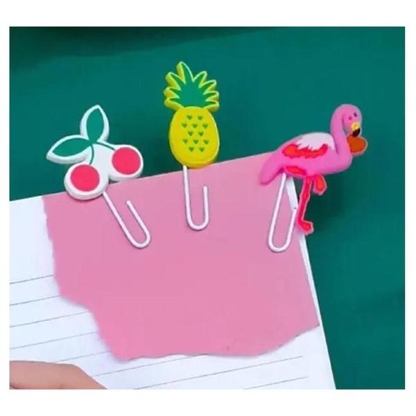 Imagem de Clips Decorados para Papel 3 Unidades Branco - Tilibra 