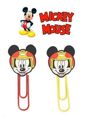 Imagem de Clips grande colors kit com 2 peças 9,5cm mickey