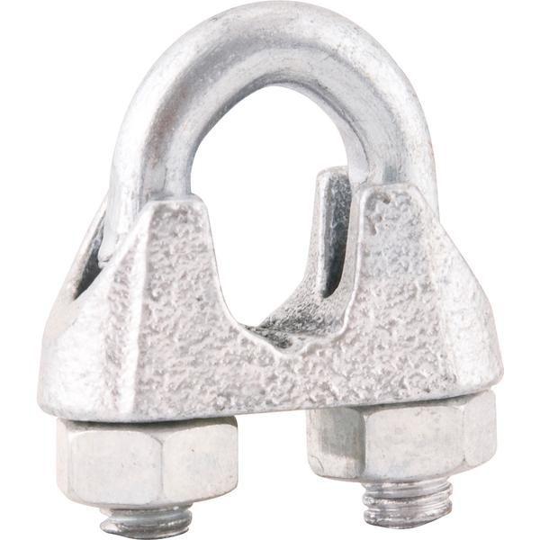 Imagem de Clips para cabo de aço 1/4" leve galvanizado com 1250 peças - Nove54