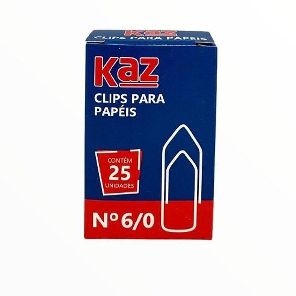 Imagem de Clips para papeis n. 6/0 - kaz com 25 unidades