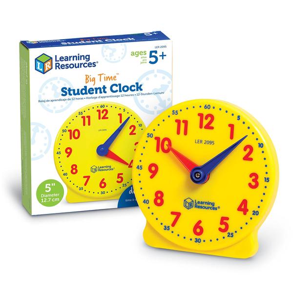 Imagem de Clock Learning Resources Big Time Student de 12 horas com mais de 5 anos