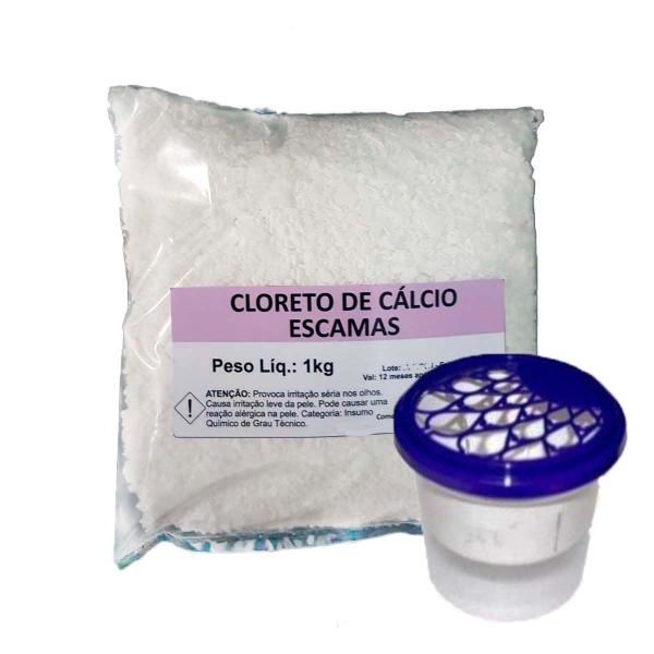 Imagem de Cloreto De Calcio Escamas 10 Kg + 20 Potes (anti Mofo)