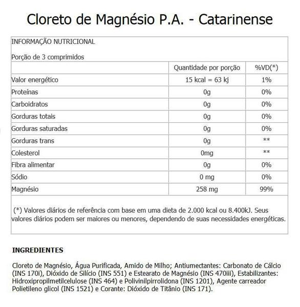 Imagem de Cloreto de Magnésio P.A. Catarinense 100 Cápsulas