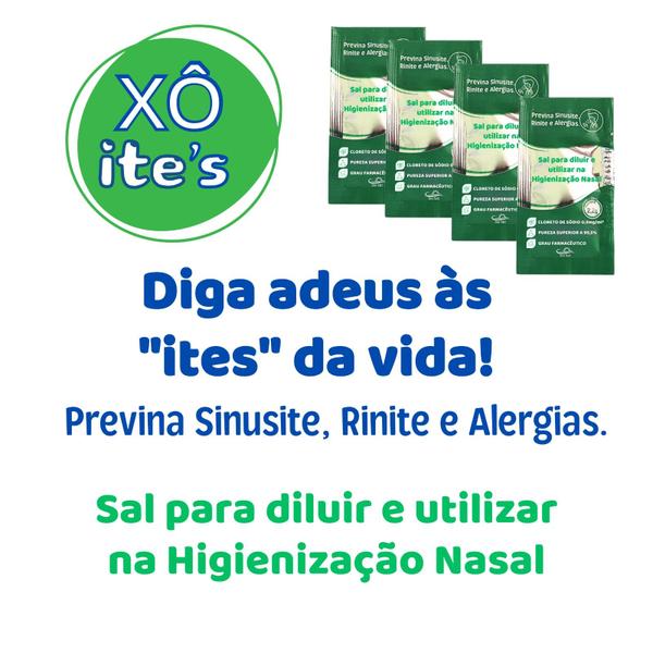 Imagem de Cloreto De Sódio Xô Ites Soro P/ Lavagem Nasal Kit 30 Sachês