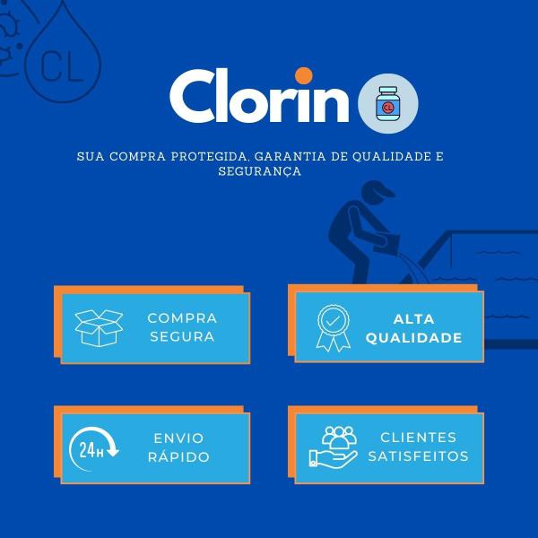 Imagem de Clorin 10.000 Purificador C/ 25 Pastilhas para Água Potável