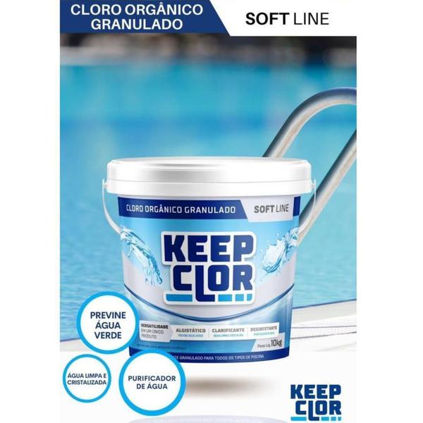 Cloro Organico Softline Com Fita e 4X1(Cl,Ph,Alc,Dc) - Keepclor Imagem de Cloro Organico Softline Com Fita e 4X1(Cl,Ph,Alc,Dc)