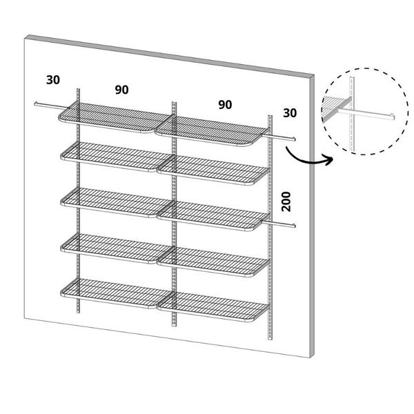 Imagem de Closet Aramado - Linear CLR111 - 2,50m